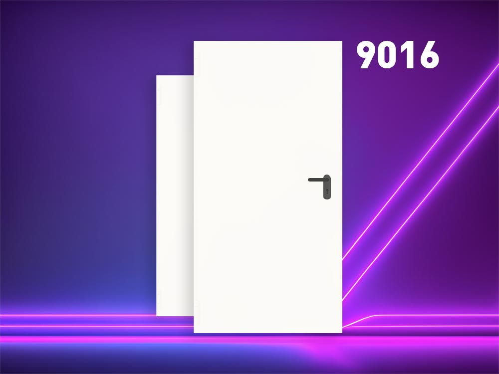 Image of BLOC PORTE MÉTALLIQUE EXTÉRIEUR 1V EI60 990 x 2050 RAL 9016
